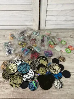 Pokemon Accessories Dice, Coins, Markers Lot - Image 1