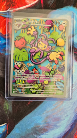 Ambipom 107/094 - Pokemon TCG Phantasmal Flames - NM Illustration Rare FULL ART - Image 1