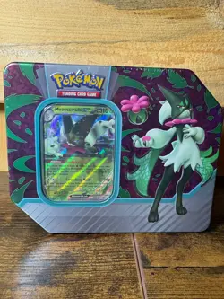 Pokemon TCG: Paldea Partners Tin, Meowscarada (factory sealed) - Image 1
