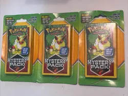 3X Pokemon Mystery Pack Seeded 1:10 POSSIBLE JUNGLE / CHASE Packs New Lot Of 3 - Image 1