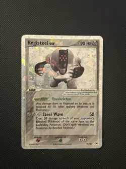 Pokemon TCG Registeel EX 99/101 Hidden Legends Cracked Ice Holo Rare LP - Image 1