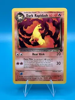 Pokemon TCG 1999-2000 Dark Rapidash 44/82 Common Team Rocket Vintage NM - Image 1