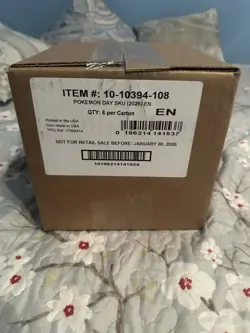 Pokemon TCG Day 2026 Collection 6 Box Factory Sealed Case - Image 1