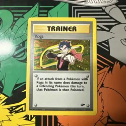 Pokemon TCG Koga Gym Challenge Trainer Holo - Image 1
