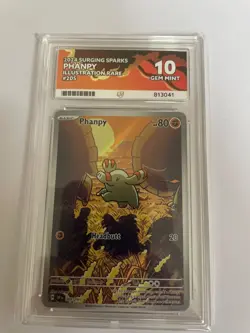 Phanpy 205/191 Illustration Rare Surging Sparks Pokemon TCG ACE 10 💎 - Image 1