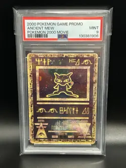 2000 Pokemon Game 2000 Movie Promo Ancient Mew Holo PSA 9 - Image 1
