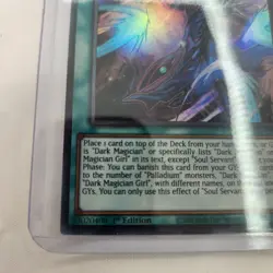 Yugioh Soul Servant Ultra Rare 1st Edition LED6-EN003 Sleeve and toploader incl. - Image 3