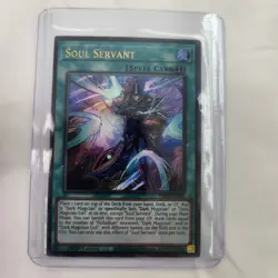 Yugioh Soul Servant Ultra Rare 1st Edition LED6-EN003 Sleeve and toploader incl. - Image 5