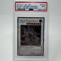 Black-Winged Dragon #EN040 2010 Yu-Gi-Oh! 1st Edition T.S.D Ultimate Rare PSA 9 - Image 1