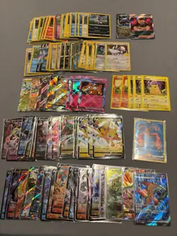 Pokemon Card Lot -150+ Full Art, Vmax, V, Promos, Cosmo Holo -English & Japanese - Image 1