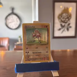 Pokemon Hitmonchan Base Set Holo Rare Card 7/102 70 HP 1999 TCG - Image 2