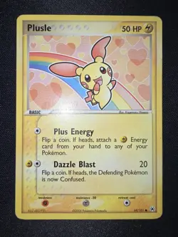 Pokemon Plusle EX Hidden Legends 69/101 Basic Lightning Card 50HP 2004 TCG - Image 1