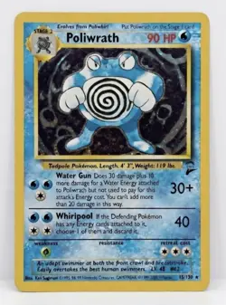 Poliwrath 15/130 Base Set 2 Holo Rare 2000 WOTC Pokemon Card - Image 1