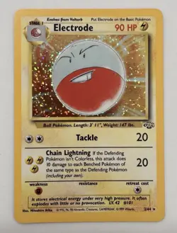Electrode 2/64 Jungle Holo Rare 1999 90 HP Unlimited WOTC Pokemon Card - Image 1
