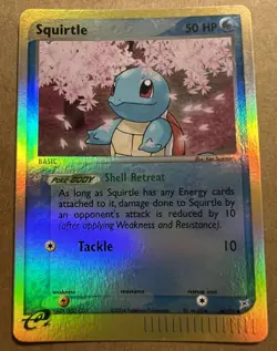 POKEMON EX TEAM MAGMA VS TEAM AQUA SQUIRTLE REVERSE HOLO CARD 46/95 LP - Image 1