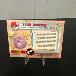 Koffing #109 - Topps BLUE LOGO - Series 2 - NON-HOLO - Pokemon Card - NM/M - Image 2
