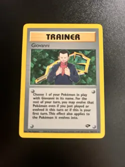 Giovanni 104/132 Gym Challenge Non Holo NM-LP Vintage Pokemon Card 1999 - Image 1