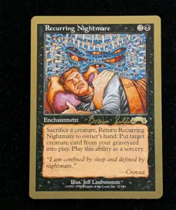 Recurring Nightmare x1 LP MTG World Championship Not Tournament Legal - Image 1