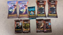 MTG Strixhaven Sealed Pack Lot – 9 Packs – Draft, Set & 1 Collector Booster 630509958856 - Image 1