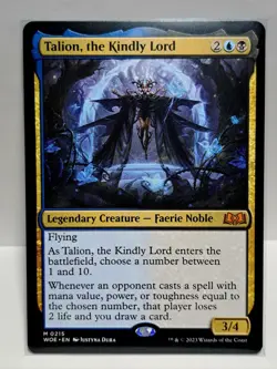 Talion, the Kindly Lord 215 WOE Non-foil Mythic MTG Magic the Gathering - Image 1