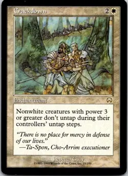 MTG Magic the Gathering Crackdown Mercadian Masques Played See Scan A - Image 1