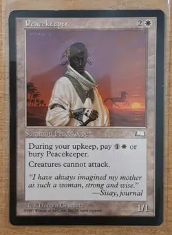 1997 MAGIC THE GATHERING WEATHERLIGHT PEACEKEEPER TD25 - Image 1