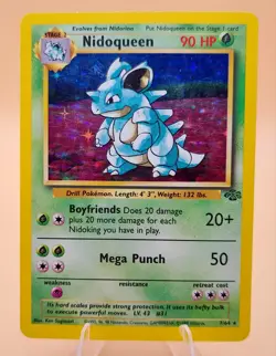 Nidoqueen Holo Rare Jungle 7/64 Pokemon Card - WOTC 1999 - Image 1