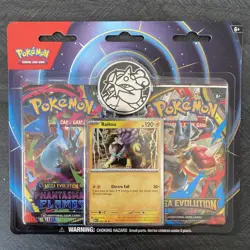Lot of 3 Pokemon Mega Evolution & Phantasmal Flames 2-Pack Blister Raikou Promo - Image 2