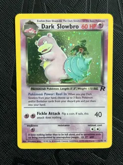 Pokemon TCG Dark Slowbro 12/82 Team Rocket Holo Rare (English) - NM(-) - Image 3