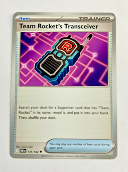 Team Rocket's Transceiver Uncommon SV10: Destined Rivals 178/182 NM Pokemon NM - Image 1