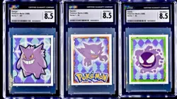 Pokemon 1998 Topps Merlin Series 1 Gengar Haunter Gastly Evo Line CGC 8.5 MINT+ - Image 1