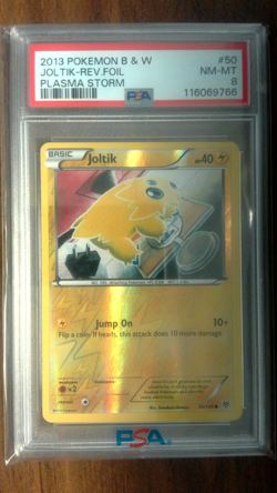 PSA 8 Joltik #50/135 Pokemon Plasma Storm Reverse Holo 2013 - Image 1