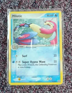 Rare 2005 Pokemon EX Emerald Milotic #8/106 Nintendo, VG - Image 1