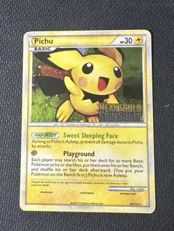 Pokemon TCG • Pichu • Prerelease 28/123 • HeartGold SoulSilver • NM Stamped Holo - Image 1