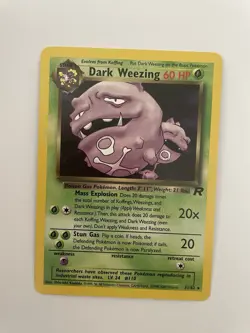 Dark Weezing 31/82 Pokemon Team Rocket Non Holo WOTC TCG NM - Image 1