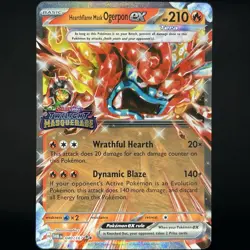 Pokemon TCG Twilight Masquerade Hearthflame Ogerpon EX Stamped Promo 040/167 NM - Image 1