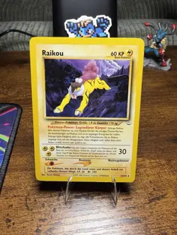 Raikou Pokemon Neo Revelation #22/64 Non-Holo Rare Unlimited LP German WOTC TCG - Image 1