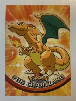 1999 Topps Pokemon TV #06 Charizard Black Logo (A) FREE COMBINED SHIPPING - Image 1