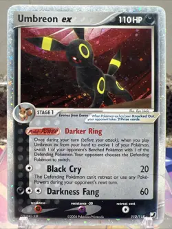 Umbreon ex - 112/115 Unseen Forces - Holo Ultra Rare - Pokemon TCG - Nintendo - Image 1