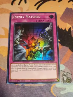 Yugioh Evenly Matched RA01-EN074 Super Rare 1st Edition NM - Image 1