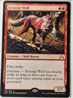 Scourge Wolf Shadows Over Innistrad Magic MTG Creature CARD 1x (179/297) - Image 1