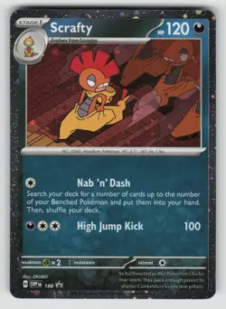 Scrafty - (Cosmos Holo) Promo SV: Scarlet & Violet Promo Cards Holofoil 188 NM - Image 1