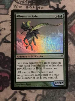 MTG Foil Allosaurus Rider Coldsnap Prerelease Promo 101/155 Regular Rare - Image 1