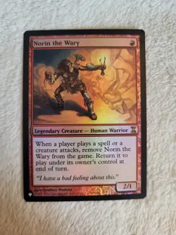 MTG Magic Norin the Wary Mystery Booster Time Spiral FOIL RARE NM - Image 1