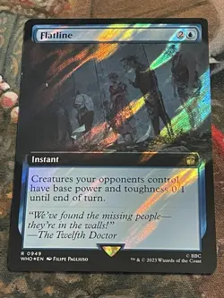 MTG - 1x Flatline - Extended Surge Foil / Doctor Who NM - Image 1