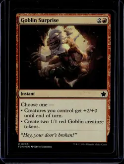 Goblin Surprise - 200 - Foil - FDN - NM - MTG Magic the Gathering - Image 1