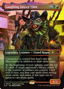 ** Laughing Jasper Flint FOIL FULL ART PROMO ** [NM] MTG RCQ Winner Promo Lizard - Image 1