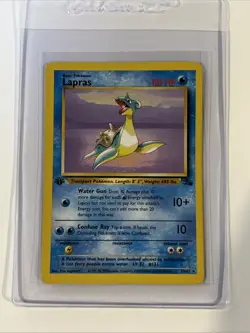 Lapras 25/62 Fossil 1st Edition Non Holo Rare Pokemon Card NM - Image 1