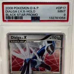2008 Pokemon Diamond & Pearl Dialga LV.X #DP17 Black Star Promo - PSA 9 MINT - Image 2