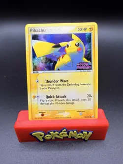 Pokemon TCG Pikachu 78/110 EX Holon Phantoms Set, Reverse Holo Near Mint-c - Image 1